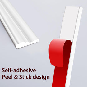 Moonoom easy-install adhesive-backed trim for tool-free application.