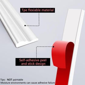 Moonoom flexible TPE material texture closeup highlights durable, bendable trim