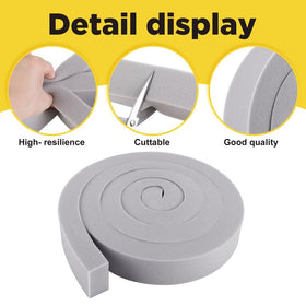 Moonoom glue-point foam seal application highlights secure anchoring without heavy adhesive.