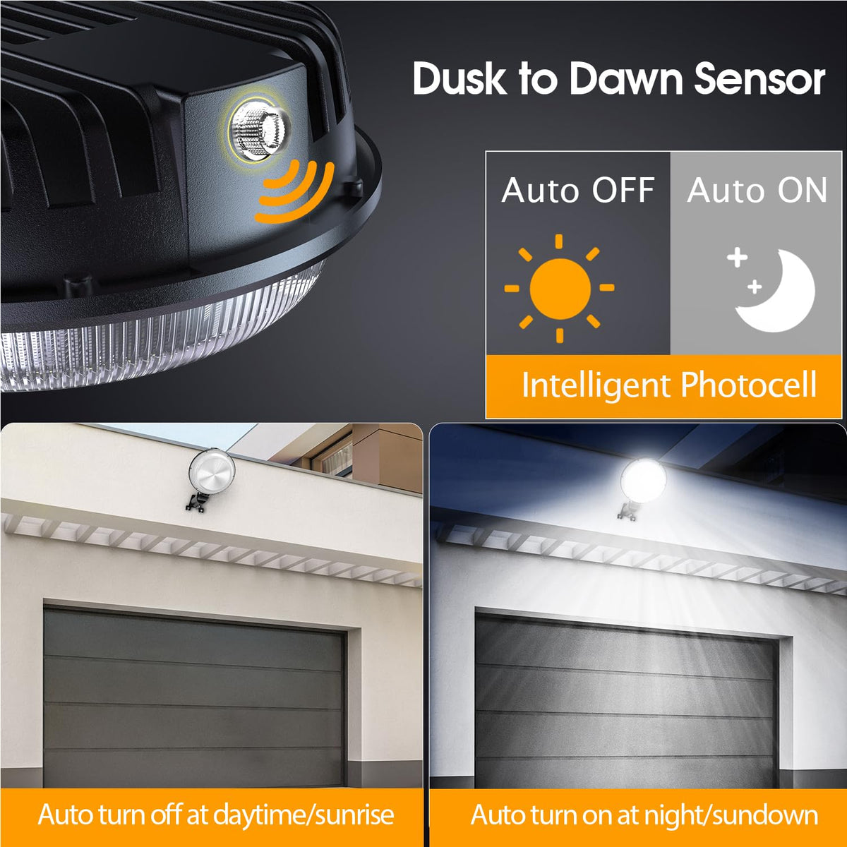 MOONTIP outdoor sensor dusk-to-dawn light improves convenience