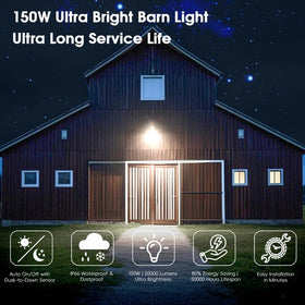 MOONTIP wide coverage light suitable for barns, yards, and driveways