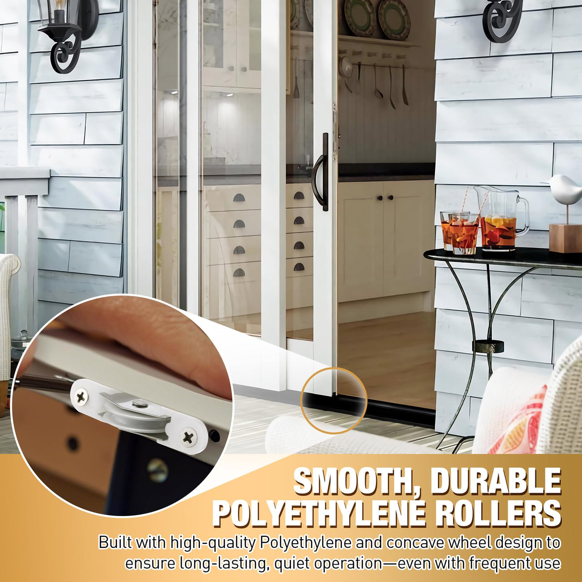 Mootycapa nylon 1-inch rollers reduce sticking