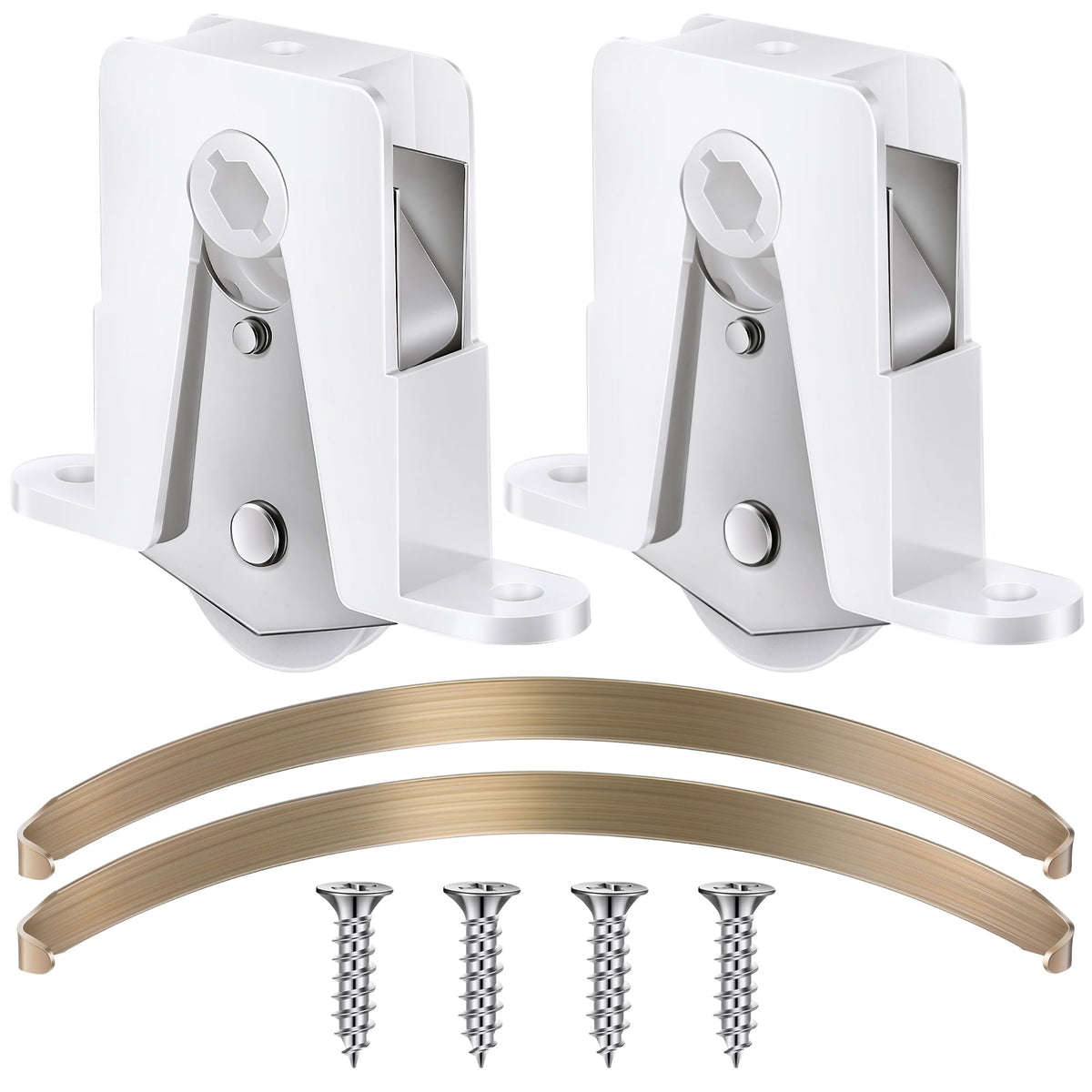 Mootycapa sliding door rollers assembly for smooth patio glide