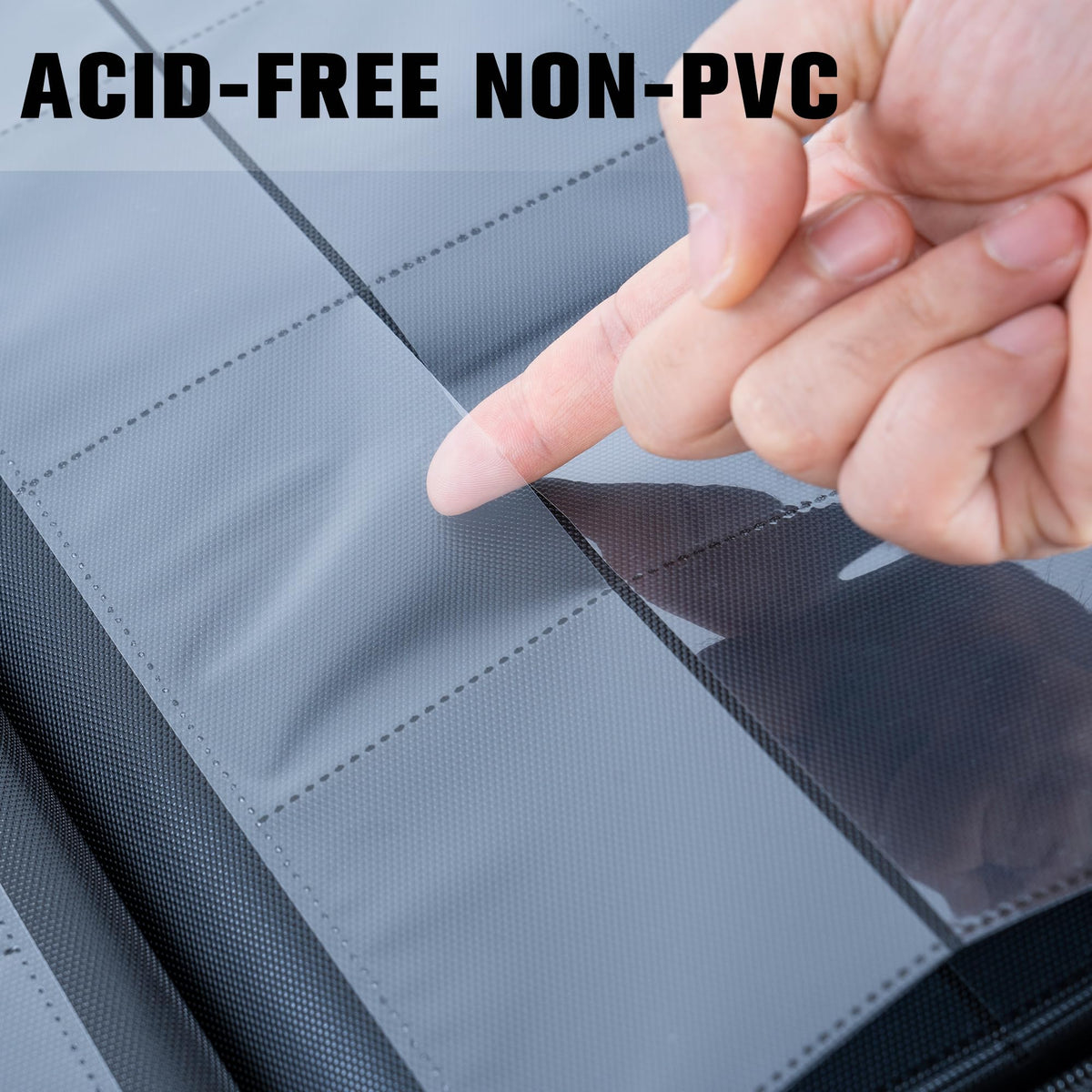 MORABTO zipper closure keeps cards secure during transport.