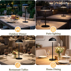 Moragin IP65 weatherproof outdoor table lamp ready for patio rain