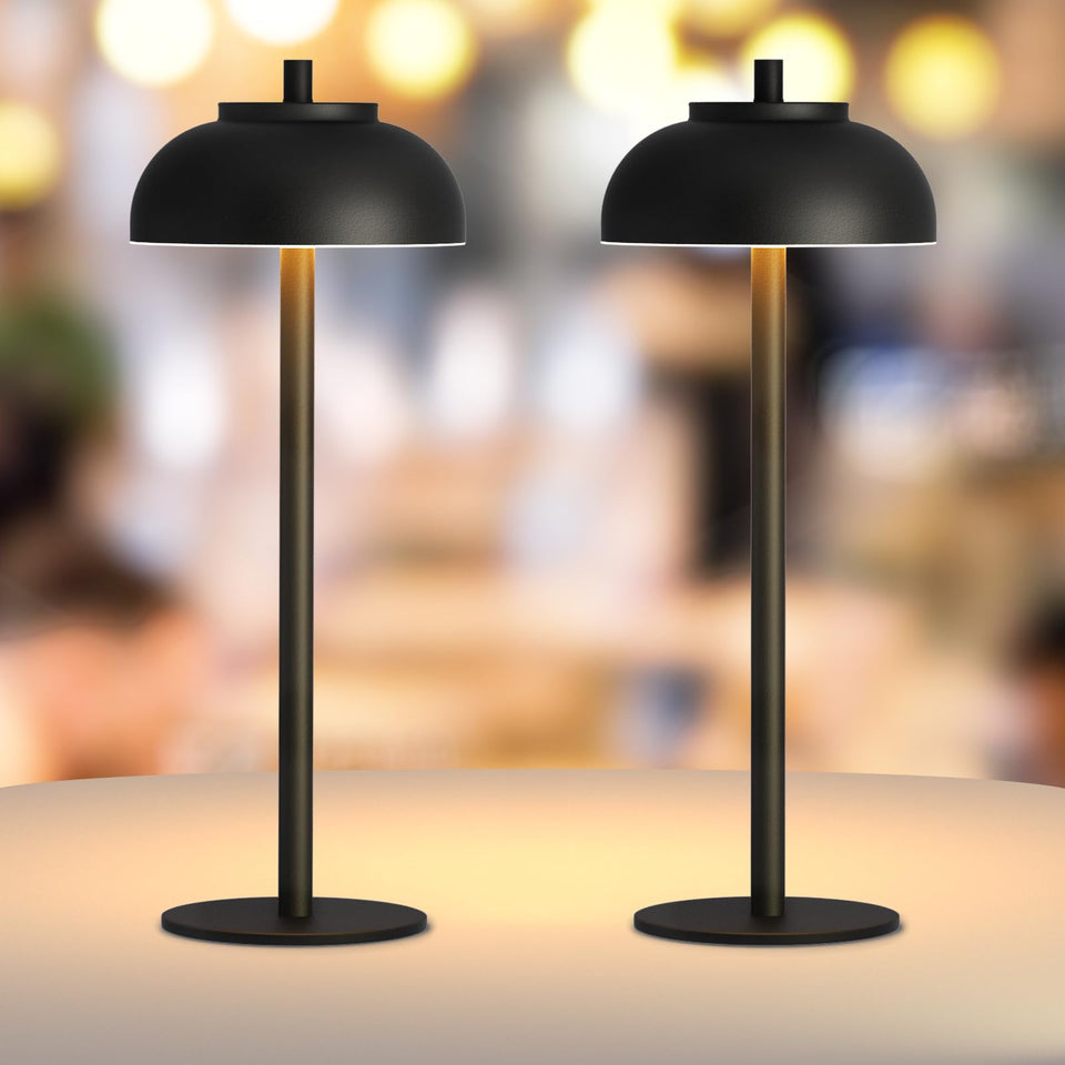 Moragin LED cordless table lamp with 5000 mAh battery for desk and nightstand