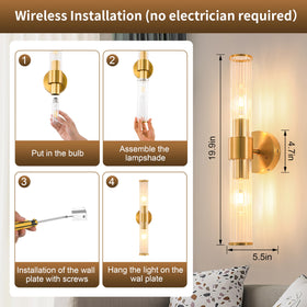 No wiring required for quick DIY installation