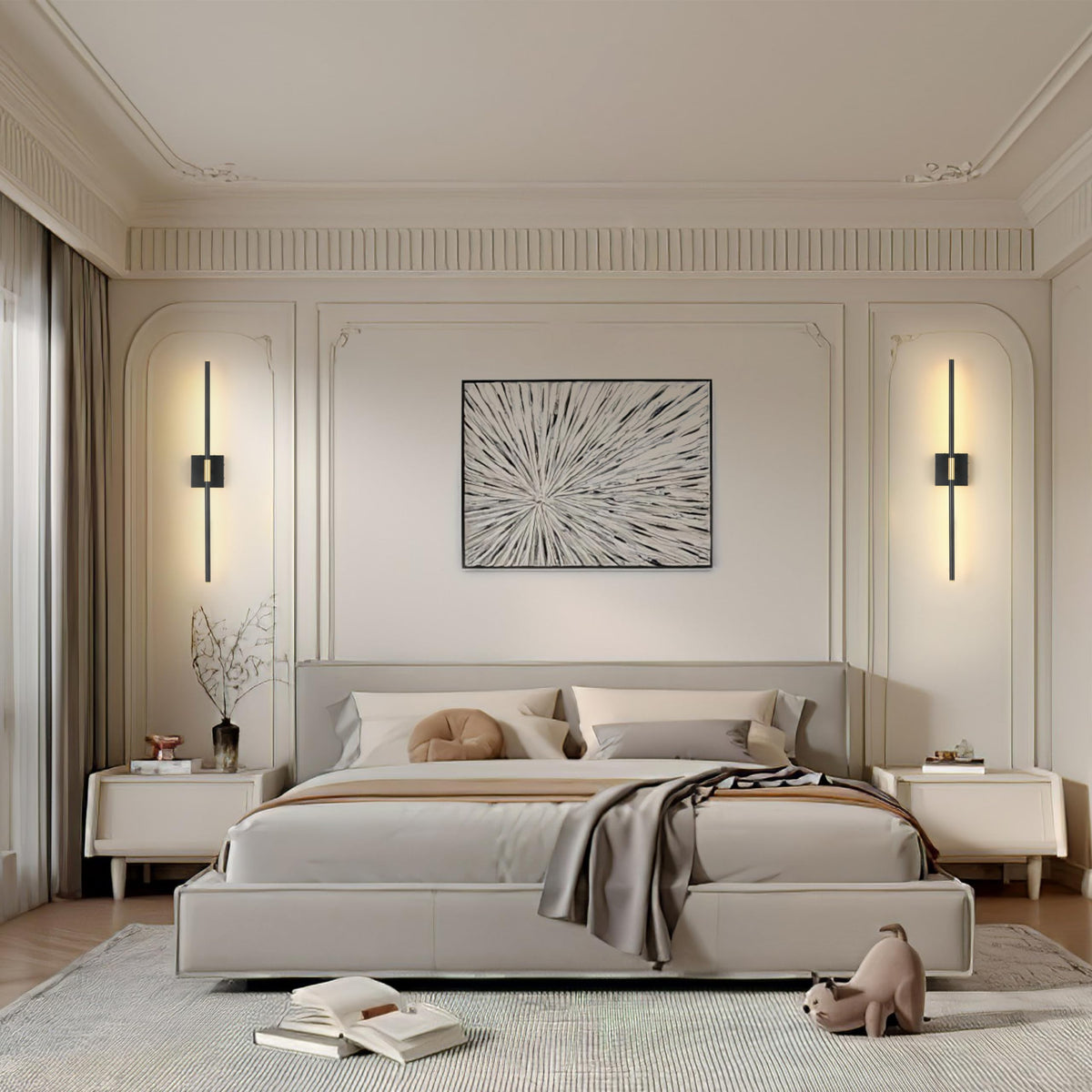 Morauroral modern wireless wall light designed for easy DIY installation