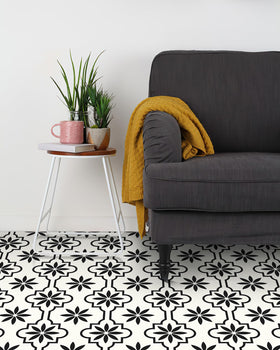 MORCART self-adhesive tiles cut easily with scissors for precise fitting.