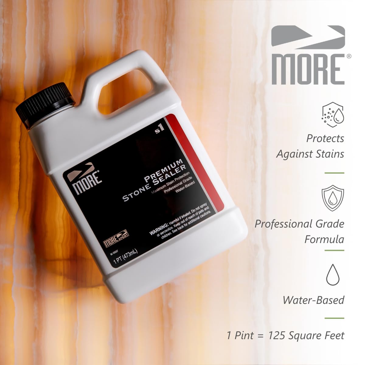 MORE Premium Stone Sealer is low odor and unscented for indoor use