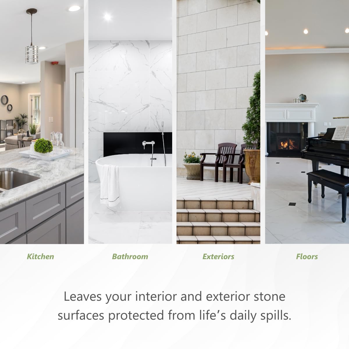 MORE Premium Stone Sealer shows wipe off after 15 minute absorption