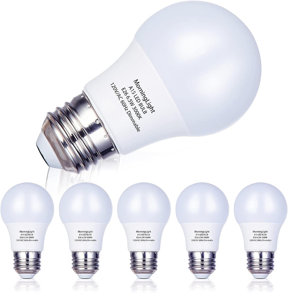 MorningLight A15 LED bulb with 60W-equivalent brightness for cozy living rooms.