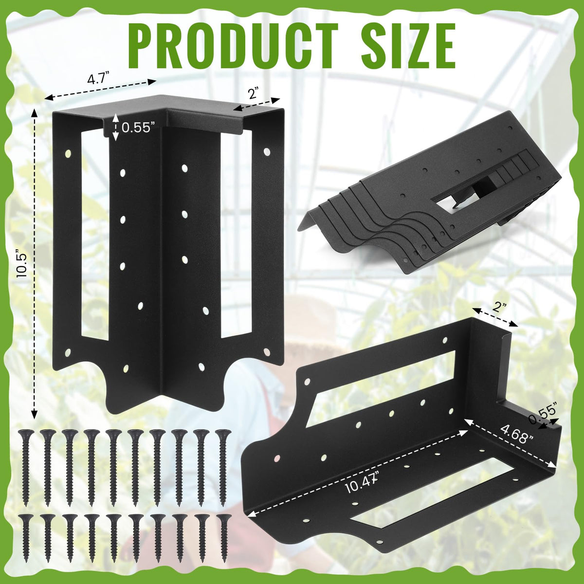 MorningRo corner brackets with securing lip provide strong corner support for beds