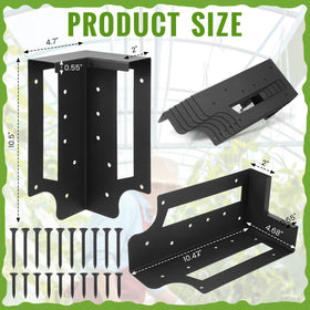 MorningRo corner brackets with securing lip provide strong corner support for beds