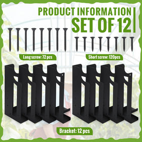 MorningRo metal corner brackets for wood frame beds enhance durability outdoors