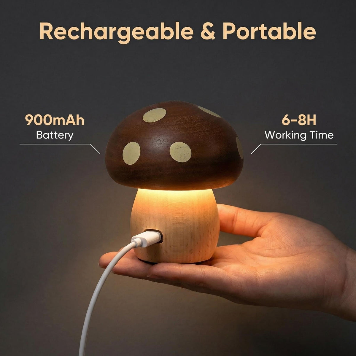 Bedside lamp perfect for kids' rooms and night routines.