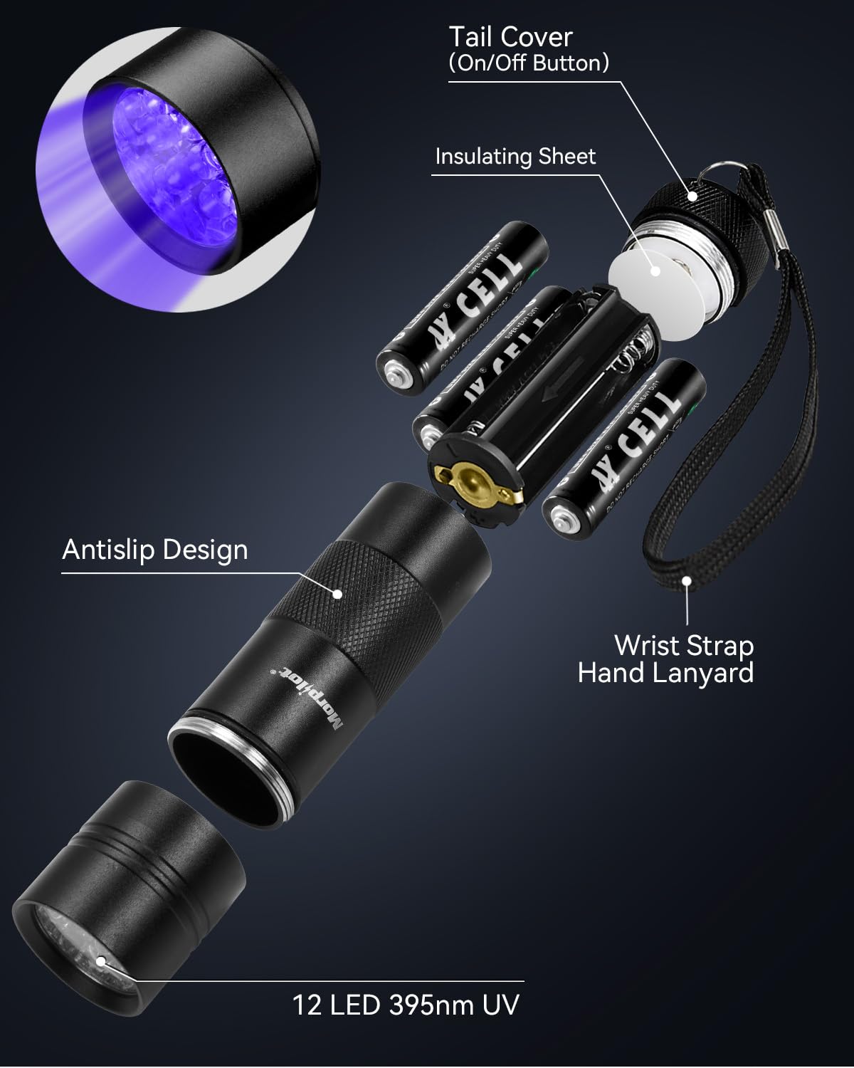 Morpilot compact design suits outdoor activities like mineral hunting.