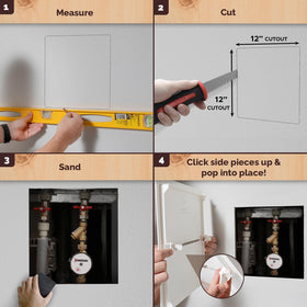 Morvat ABS textured finish panel blends with painted walls