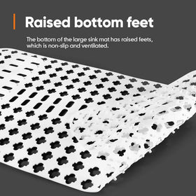 Moryimi heat-resistant mat handles up to 500F for hot cookware.