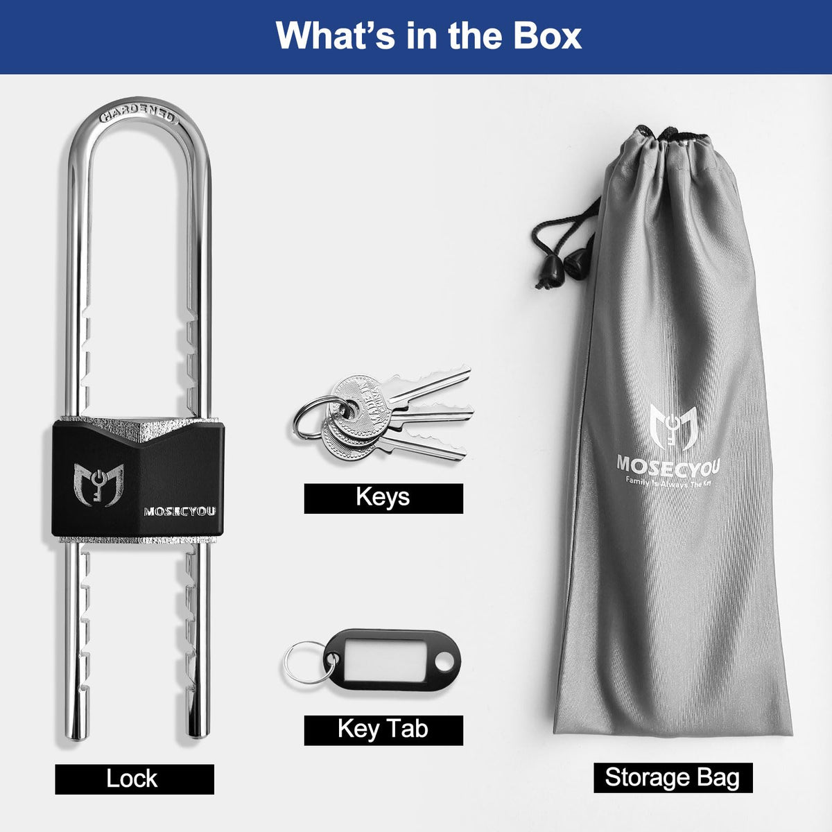 MOSECYOU adjustable sliding bar fitting various door handle spacings.
