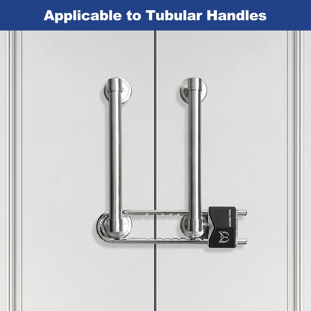 MOSECYOU U-bracket design securely locks knobs and levers.
