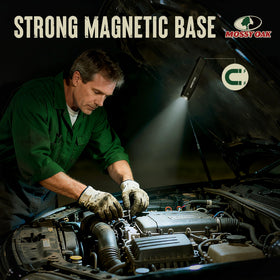 Mossy Oak dustproof design flashlight suited for dusty outdoor environments.