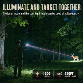 Mossy Oak IP67 waterproof flashlight for rain, dust, and rugged use