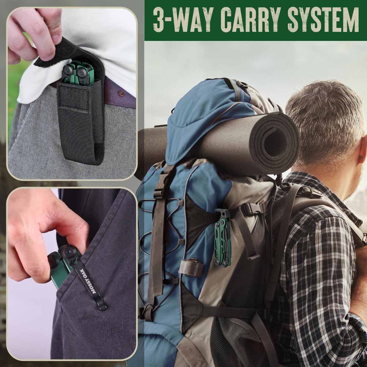 Mossy Oak multitool compact-nylon-sheath emphasizes easy carry and rapid access