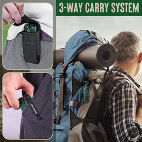 Mossy Oak multitool compact-nylon-sheath emphasizes easy carry and rapid access
