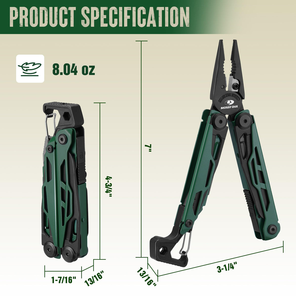 Mossy Oak multitool fire-starter-whistle image demonstrates quick ignition and signaling