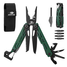 Mossy Oak multitool pliers overview shows rugged construction for outdoor tasks