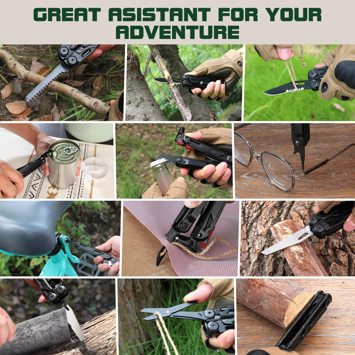 Mossy Oak multitool pouch and clip for easy carry on hikes.