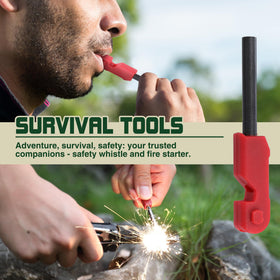 Mossy Oak multitool whistle helps attract attention when you need help.