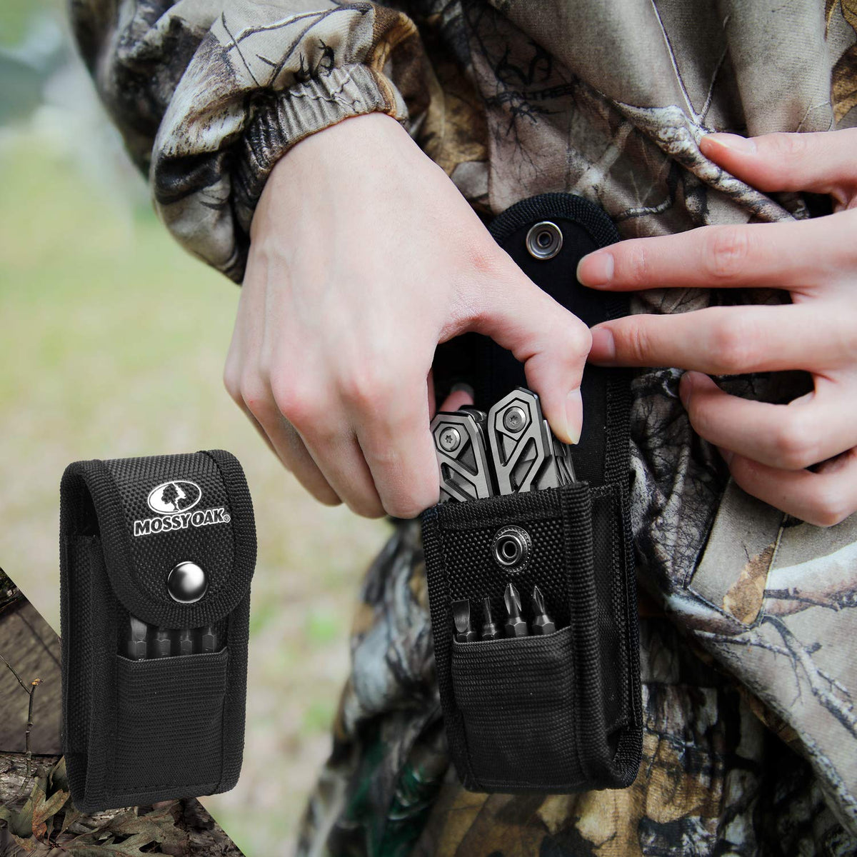 Mossy Oak wood saw for light cuts on outdoor adventures.