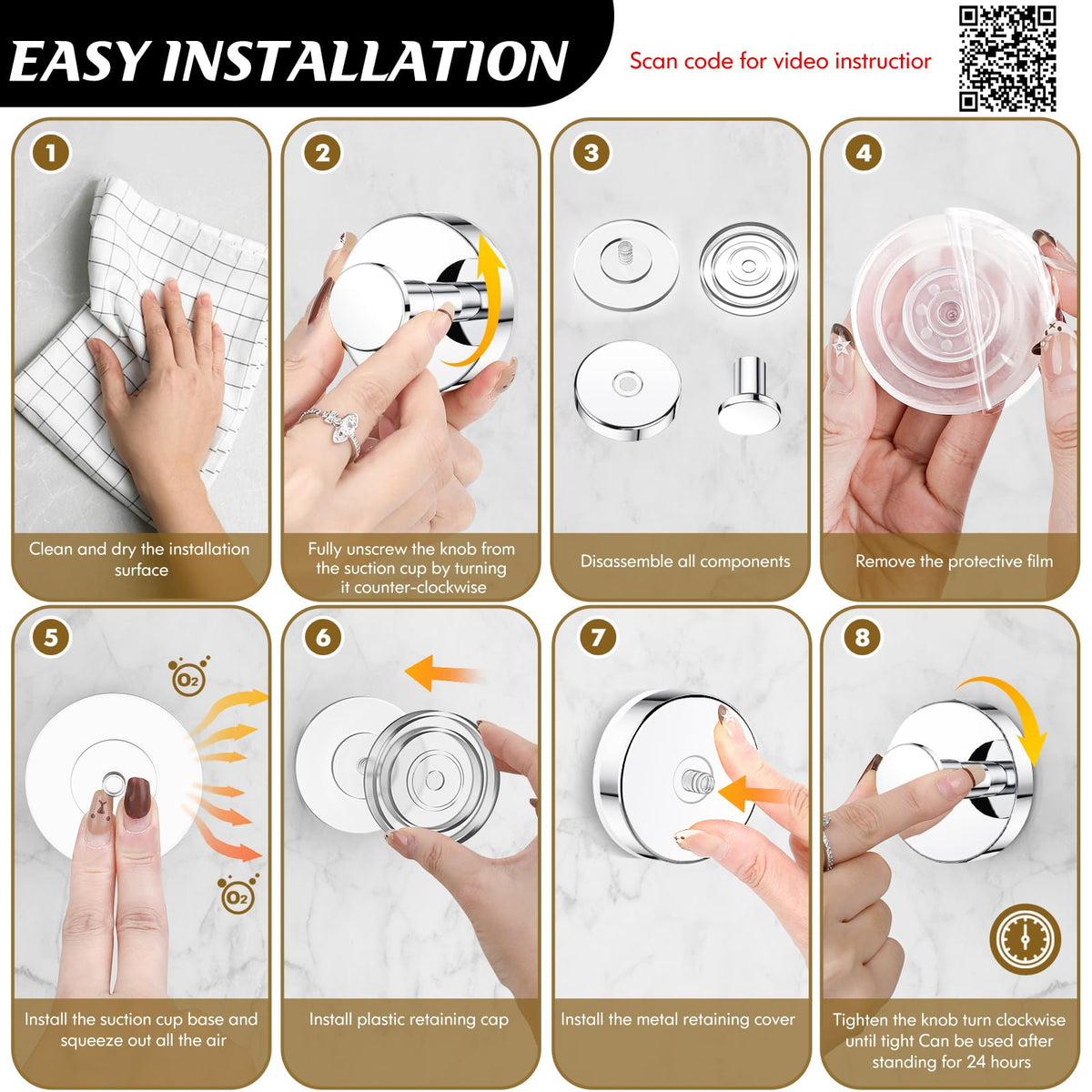 Motaipeak surface compatibility on glass and tile enables clean mounting.