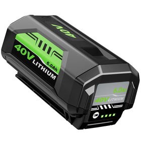 Moticett 40V 6Ah battery front view for Ryobi tool replacement