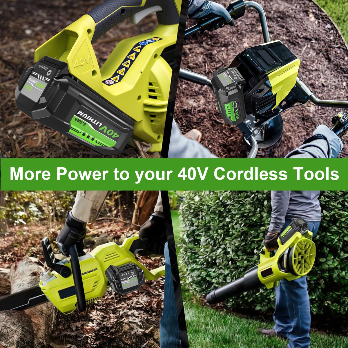 Moticett 40V 6Ah in-tool view demonstrates easy integration