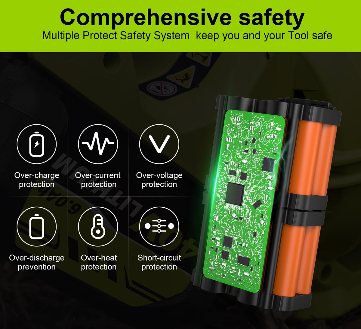 Moticett lithium-ion cells deliver fade-free power without memory effect.
