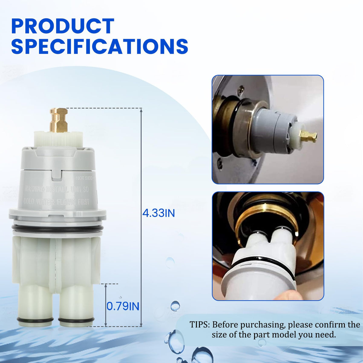 Motico RP46074 water-temperature balance maintains steady shower temperatures.