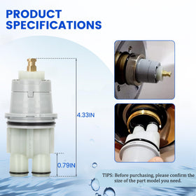 Motico RP46074 water-temperature balance maintains steady shower temperatures.