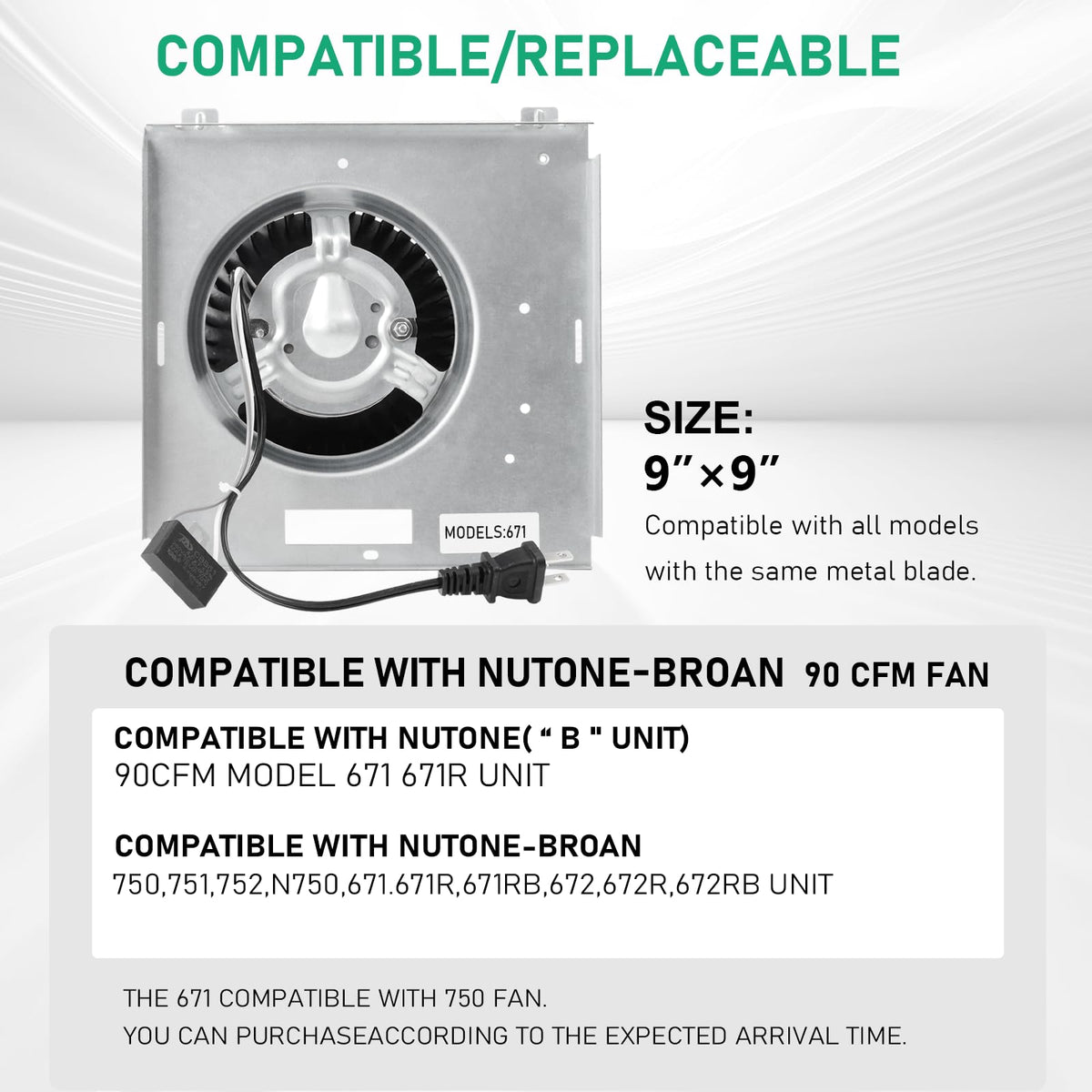 Motoasis 671-672 series compatibility ensures flexible replacement options.