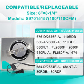 Motoasis Broan-compatible 680-series upgrade showing connection points for easy installation.