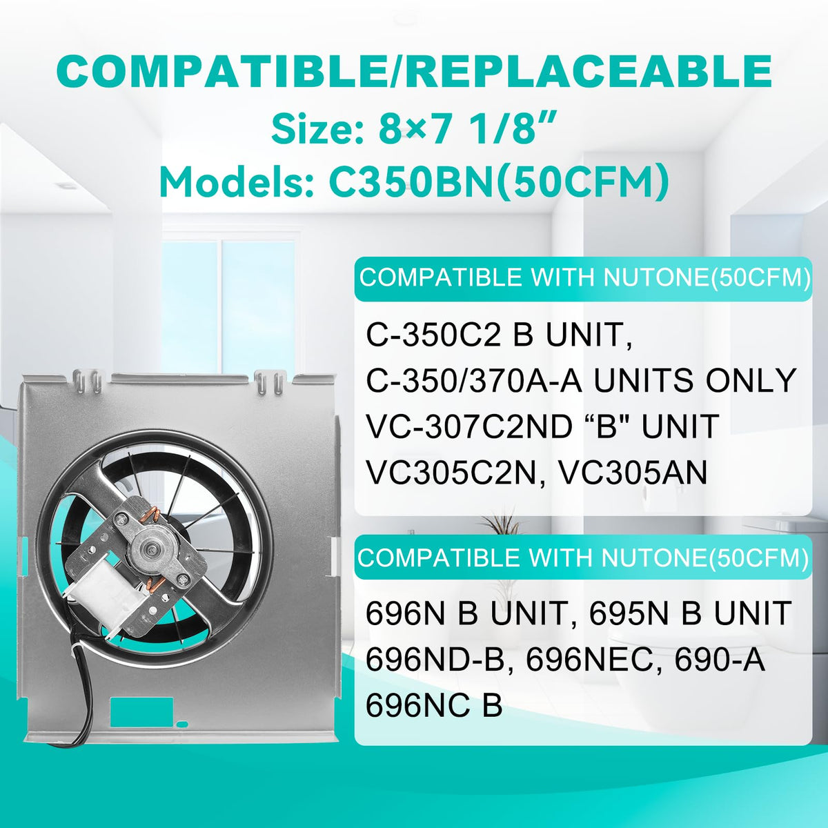 Upgraded pure copper motor promises durable, long-lasting performance.