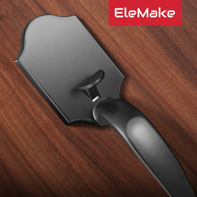 Motovecor Cove knob close-up shows durable matte black finish.