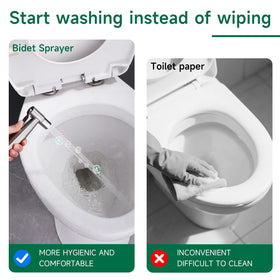 Mougcet 4 ft hose enables flexible reach for versatile bathroom tasks.