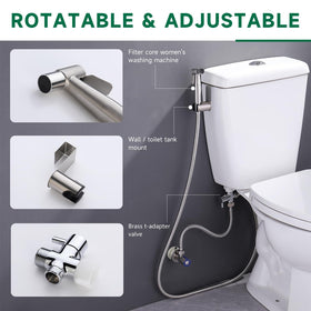 Mougcet device supports feminine wash and cloth diaper care with adjustable spray.