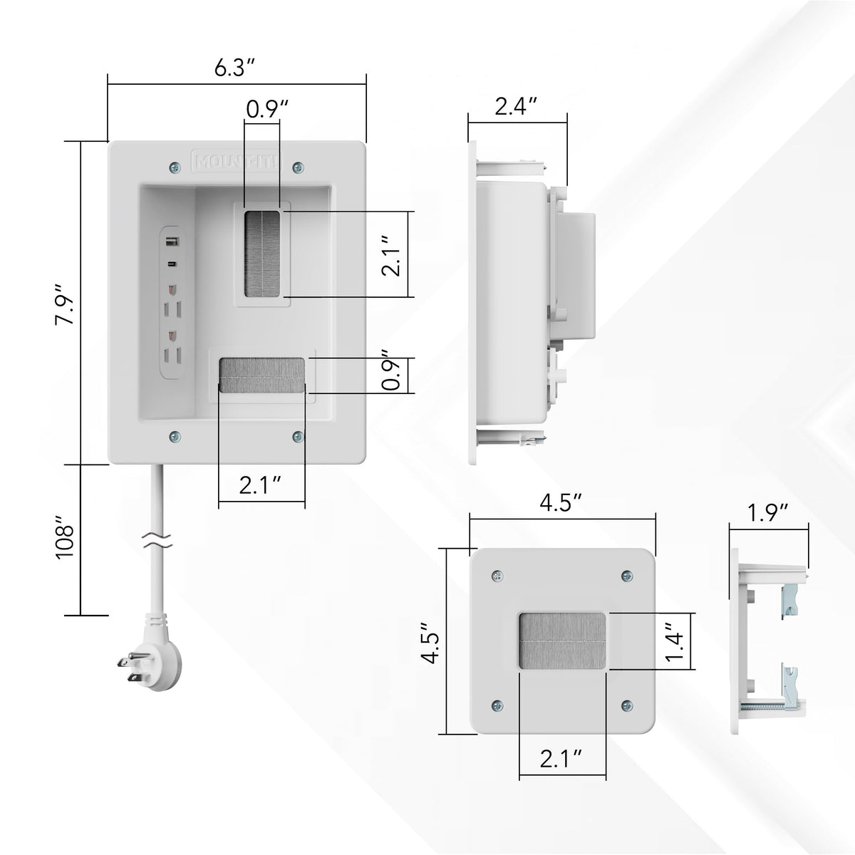 Mount-It! easy-install process for renters and homeowners
