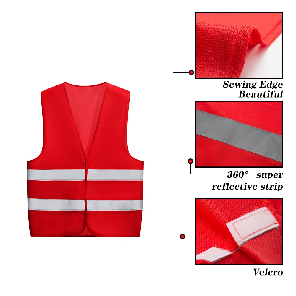 Mount Marter safety vest back view shows full coverage reflectivity for night safety