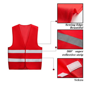 Mount Marter safety vest back view shows full coverage reflectivity for night safety
