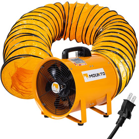 MOUNTO 12-inch heavy-duty axial fan for robust airflow in confined spaces.